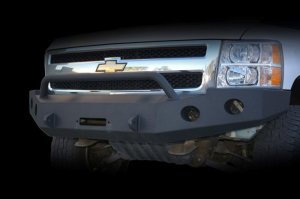 Chevrolet Silverado 1500 Bumper - Front - DV8 Offroad - Steel, 2 Stage Powder Coat Finish - Black Powdercoat - `07-`13